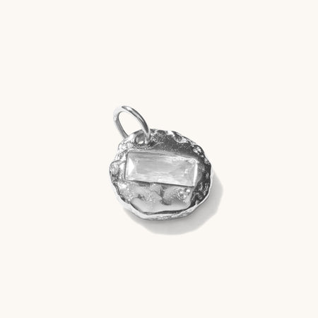 Mini Birthstone Pendant Silver